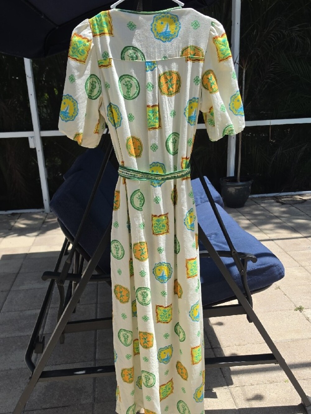 RACHEL ZOE Resort Medallion Print Maxi Dress with Belt - Picture 6 of 13